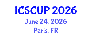 International Conference on Sustainable City and Urban Planning (ICSCUP) June 24, 2026 - Paris, France