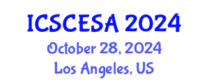 International Conference on Sustainable Civil Engineering and Sustainable Applications (ICSCESA) October 28, 2024 - Los Angeles, United States