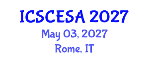 International Conference on Sustainable Civil Engineering and Sustainable Applications (ICSCESA) May 03, 2027 - Rome, Italy International Conference on Sustainable Civil Engineering and Sustainable Applications (ICSCESA) May 03, 2027 - Rome, Italy