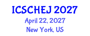 International Conference on Sustainable Communities, Health and Environmental Justice (ICSCHEJ) April 22, 2027 - New York, United States International Conference on Sustainable Communities, Health and Environmental Justice (ICSCHEJ) April 22, 2027 - New York, United States