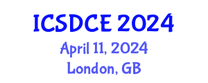International Conference on Sustainable Design and Construction Engineering (ICSDCE) April 11, 2024 - London, United Kingdom