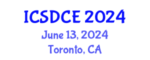 International Conference on Sustainable Design and Construction Engineering (ICSDCE) June 13, 2024 - Toronto, Canada