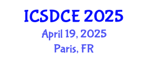 International Conference on Sustainable Design and Construction Engineering (ICSDCE) April 19, 2025 - Paris, France