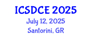 International Conference on Sustainable Design and Construction Engineering (ICSDCE) July 12, 2025 - Santorini, Greece