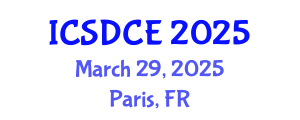 International Conference on Sustainable Design and Construction Engineering (ICSDCE) March 29, 2025 - Paris, France