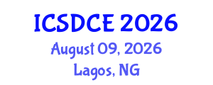 International Conference on Sustainable Design and Construction Engineering (ICSDCE) August 09, 2026 - Lagos, Nigeria