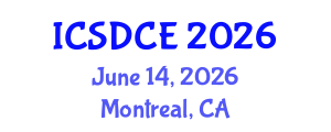 International Conference on Sustainable Design and Construction Engineering (ICSDCE) June 14, 2026 - Montreal, Canada