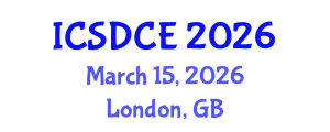 International Conference on Sustainable Design and Construction Engineering (ICSDCE) March 15, 2026 - London, United Kingdom