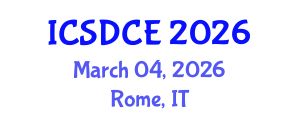 International Conference on Sustainable Design and Construction Engineering (ICSDCE) March 04, 2026 - Rome, Italy