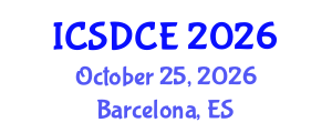 International Conference on Sustainable Design and Construction Engineering (ICSDCE) October 25, 2026 - Barcelona, Spain