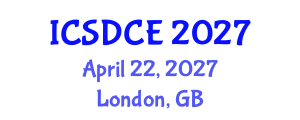 International Conference on Sustainable Design and Construction Engineering (ICSDCE) April 22, 2027 - London, United Kingdom International Conference on Sustainable Design and Construction Engineering (ICSDCE) April 22, 2027 - London, United Kingdom