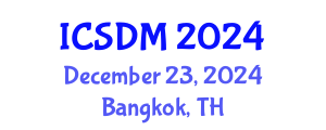 International Conference on Sustainable Design and Manufacturing (ICSDM) December 23, 2024 - Bangkok, Thailand