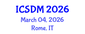 International Conference on Sustainable Design and Manufacturing (ICSDM) March 04, 2026 - Rome, Italy