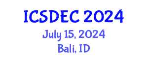International Conference on Sustainable Design, Engineering and Construction (ICSDEC) July 15, 2024 - Bali, Indonesia
