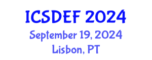 International Conference on Sustainable Development and Ecological Footprint (ICSDEF) September 19, 2024 - Lisbon, Portugal