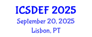 International Conference on Sustainable Development and Ecological Footprint (ICSDEF) September 20, 2025 - Lisbon, Portugal