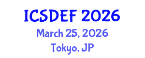 International Conference on Sustainable Development and Ecological Footprint (ICSDEF) March 25, 2026 - Tokyo, Japan
