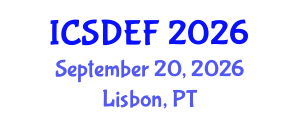 International Conference on Sustainable Development and Ecological Footprint (ICSDEF) September 20, 2026 - Lisbon, Portugal