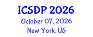 International Conference on Sustainable Development and Planning (ICSDP) October 07, 2026 - New York, United States