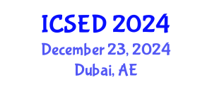 International Conference on Sustainable Economic Development (ICSED) December 23, 2024 - Dubai, United Arab Emirates