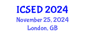International Conference on Sustainable Economic Development (ICSED) November 25, 2024 - London, United Kingdom