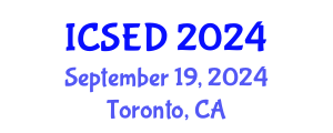 International Conference on Sustainable Economic Development (ICSED) September 19, 2024 - Toronto, Canada