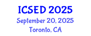 International Conference on Sustainable Economic Development (ICSED) September 20, 2025 - Toronto, Canada