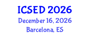 International Conference on Sustainable Economic Development (ICSED) December 16, 2026 - Barcelona, Spain International Conference on Sustainable Economic Development (ICSED) December 16, 2026 - Barcelona, Spain