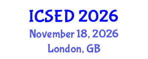 International Conference on Sustainable Economic Development (ICSED) November 18, 2026 - London, United Kingdom