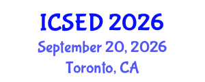 International Conference on Sustainable Economic Development (ICSED) September 20, 2026 - Toronto, Canada