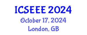 International Conference on Sustainable Energy and Environmental Engineering (ICSEEE) October 17, 2024 - London, United Kingdom