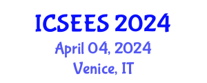 International Conference on Sustainable Energy and Environmental Sciences (ICSEES) April 04, 2024 - Venice, Italy