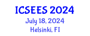 International Conference on Sustainable Energy and Environmental Sciences (ICSEES) July 18, 2024 - Helsinki, Finland