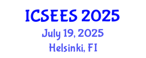 International Conference on Sustainable Energy and Environmental Sciences (ICSEES) July 19, 2025 - Helsinki, Finland