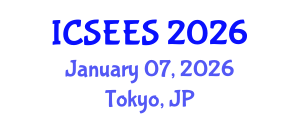 International Conference on Sustainable Energy and Environmental Sciences (ICSEES) January 07, 2026 - Tokyo, Japan