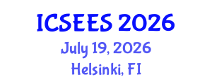 International Conference on Sustainable Energy and Environmental Sciences (ICSEES) July 19, 2026 - Helsinki, Finland