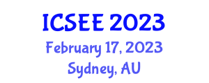 International Conference on Sustainable Energy Engineering (ICSEE) February 17, 2023 - Sydney, Australia