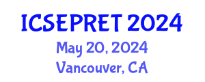 International Conference on Sustainable Energy Production and Renewable Energy Technologies (ICSEPRET) May 20, 2024 - Vancouver, Canada