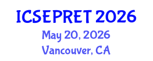 International Conference on Sustainable Energy Production and Renewable Energy Technologies (ICSEPRET) May 20, 2026 - Vancouver, Canada