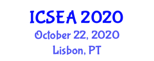 International Conference on Sustainable Environment and Agriculture (ICSEA) October 22, 2020 - Lisbon, Portugal