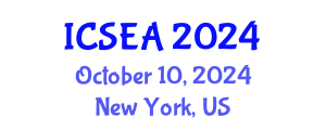International Conference on Sustainable Environment and Agriculture (ICSEA) October 10, 2024 - New York, United States