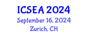 International Conference on Sustainable Environment and Agriculture (ICSEA) September 16, 2024 - Zurich, Switzerland