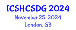 International Conference on Sustainable Healthy Cities and Sustainable Development Goals (ICSHCSDG) November 25, 2024 - London, United Kingdom