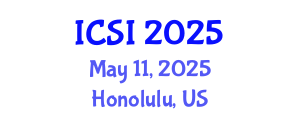 International Conference on Sustainable Infrastructure (ICSI) May 11, 2025 - Honolulu, United States