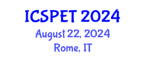 International Conference on Sustainable Pavement Engineering and Technology (ICSPET) August 22, 2024 - Rome, Italy