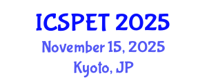 International Conference on Sustainable Pavement Engineering and Technology (ICSPET) November 15, 2025 - Kyoto, Japan