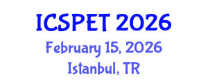 International Conference on Sustainable Pavement Engineering and Technology (ICSPET) February 15, 2026 - Istanbul, Turkey