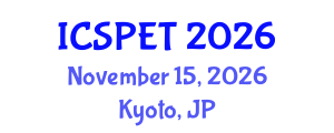 International Conference on Sustainable Pavement Engineering and Technology (ICSPET) November 15, 2026 - Kyoto, Japan International Conference on Sustainable Pavement Engineering and Technology (ICSPET) November 15, 2026 - Kyoto, Japan