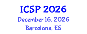 International Conference on Sustainable Production (ICSP) December 16, 2026 - Barcelona, Spain International Conference on Sustainable Production (ICSP) December 16, 2026 - Barcelona, Spain