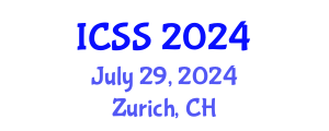 International Conference on Sustainable Society (ICSS) July 29, 2024 - Zurich, Switzerland